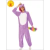 Rubie's Deerfield Purple Unicorn Hooded Onesie Costume - Adult