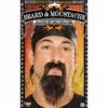 Tomfoolery Biker Black Beard & Moustache Facial Hair