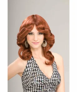Forum Novelties 1970's 70s-Disco Doll Auburn Wig