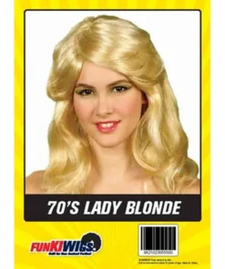 Allen Trading 1970's 70's Ladies Blonde Wig