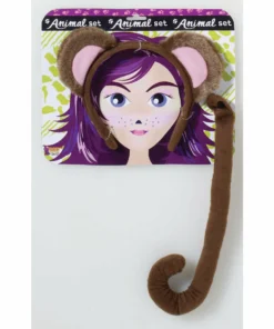 Forum Novelties Monkey Ears Headband With Tail Animals