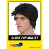 Allen Trading Black Pop Mullet Wig