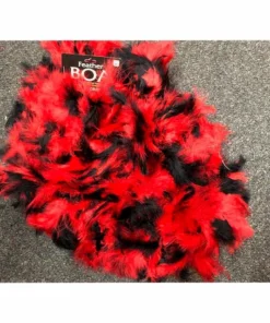 Forum Novelties Deluxe Red And Black Feather Boa 1920's