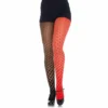 Tomfoolery Dual Color Harlequin Tights - Leg Avenue 2 Tomfoolery Dual Color Harlequin Tights - Leg Avenue