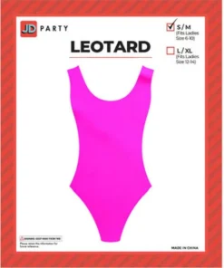 JD Party Ladiesc 80s Leotard Pink