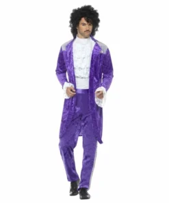 Smiffys Mensc 80's Purple Musician Costume