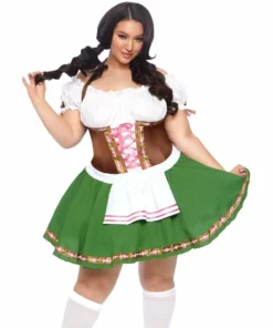 Tomfoolery Ladiesc Ladies Plus Oktoberfest Gretchen Costume By Leg Avenue