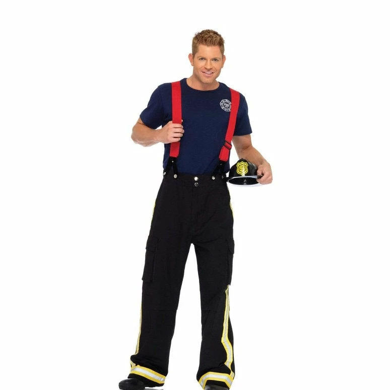 Tomfoolery Fire Captain Mens Costume 4 Tomfoolery Fire Captain Mens Costume