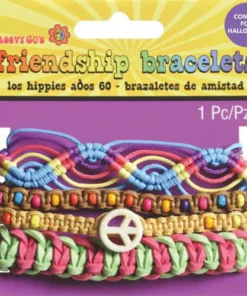 Amscan Groovy 60s Friendship Bracelets - 3 Pack Jewellery
