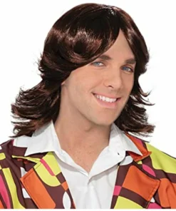 Forum Novelties 1970's 70s Guy - Mens Brown Wig