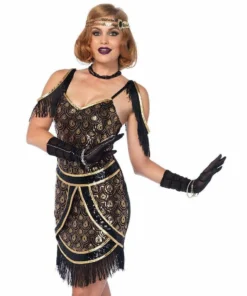 Tomfoolery Speakeasy Sweetie Sequin Flapper - Leg Avenue