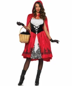 Tomfoolery Ladies Classic Red Riding Hood By Leg Avenue