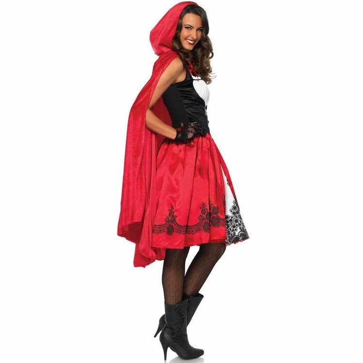 Tomfoolery Ladies Classic Red Riding Hood By Leg Avenue 4 Tomfoolery Ladies Classic Red Riding Hood By Leg Avenue