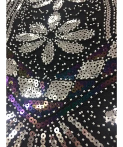 Tomfoolery Silver Screen Sequin Flapper Dress Ladiesc