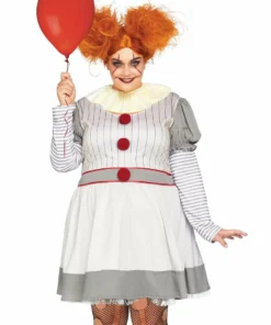 Tomfoolery Circus & Clowns Creepy Clown Costume By Leg Avenue