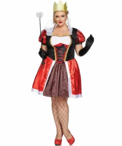 Tomfoolery Ladies Plus Red Queen By Leg Avenue 1950's