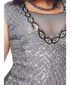 Tomfoolery Roaring Roxy Flapper Plus Ladies Costume By Leg Avenue Ladiesc