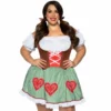 Tomfoolery Ladiesc Bavarian Cutie Oktoberfest Ladies Plus Costume By Leg Avenue