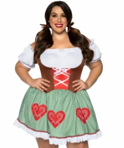 Tomfoolery Ladiesc Bavarian Cutie Oktoberfest Ladies Plus Costume By Leg Avenue