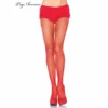 Tomfoolery Hosiery Fishnet Tights - Red