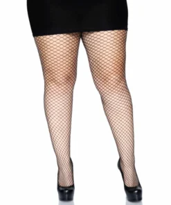 Tomfoolery Lycra Fishnet Pantyhose Plus - Leg Avenue - Assd Colours