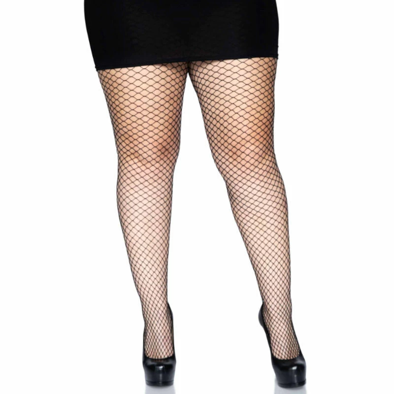Tomfoolery Lycra Fishnet Pantyhose Plus - Leg Avenue - Assd Colours 3 Tomfoolery Lycra Fishnet Pantyhose Plus - Leg Avenue - Assd Colours