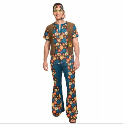 Amscan Mensc 60s Groovy Hippie Man Costume 3 Amscan Mensc 60s Groovy Hippie Man Costume