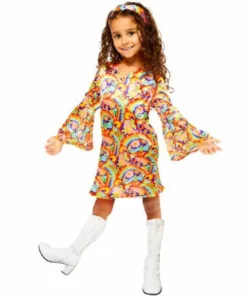 Amscan Rainbow Hippie Girls Costume