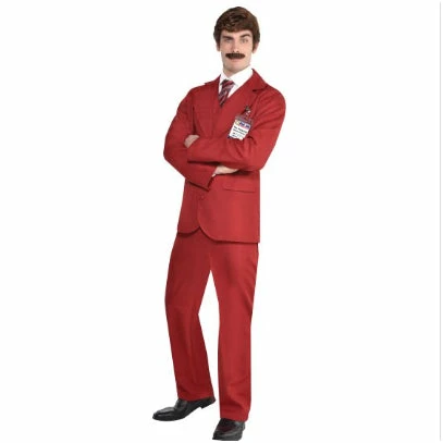 Amscan Mensc Anchorman Ron Burgundy Suit 3 Amscan Mensc Anchorman Ron Burgundy Suit