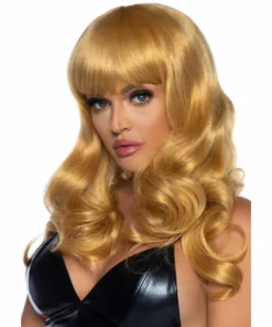 Tomfoolery 24" Misfit Long Wavy Wig With Fringe - Dark Golden Blonde Wigsc