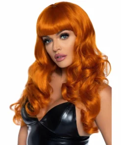 Tomfoolery Wigsc 24" Misfit Long Wavy Wig With Fringe - Ginger