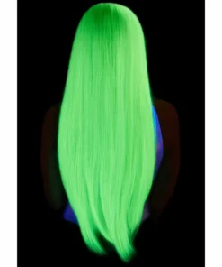 Tomfoolery 33" Long Straight Center Part Wig - Neon Green Wigsc 9 Tomfoolery 33