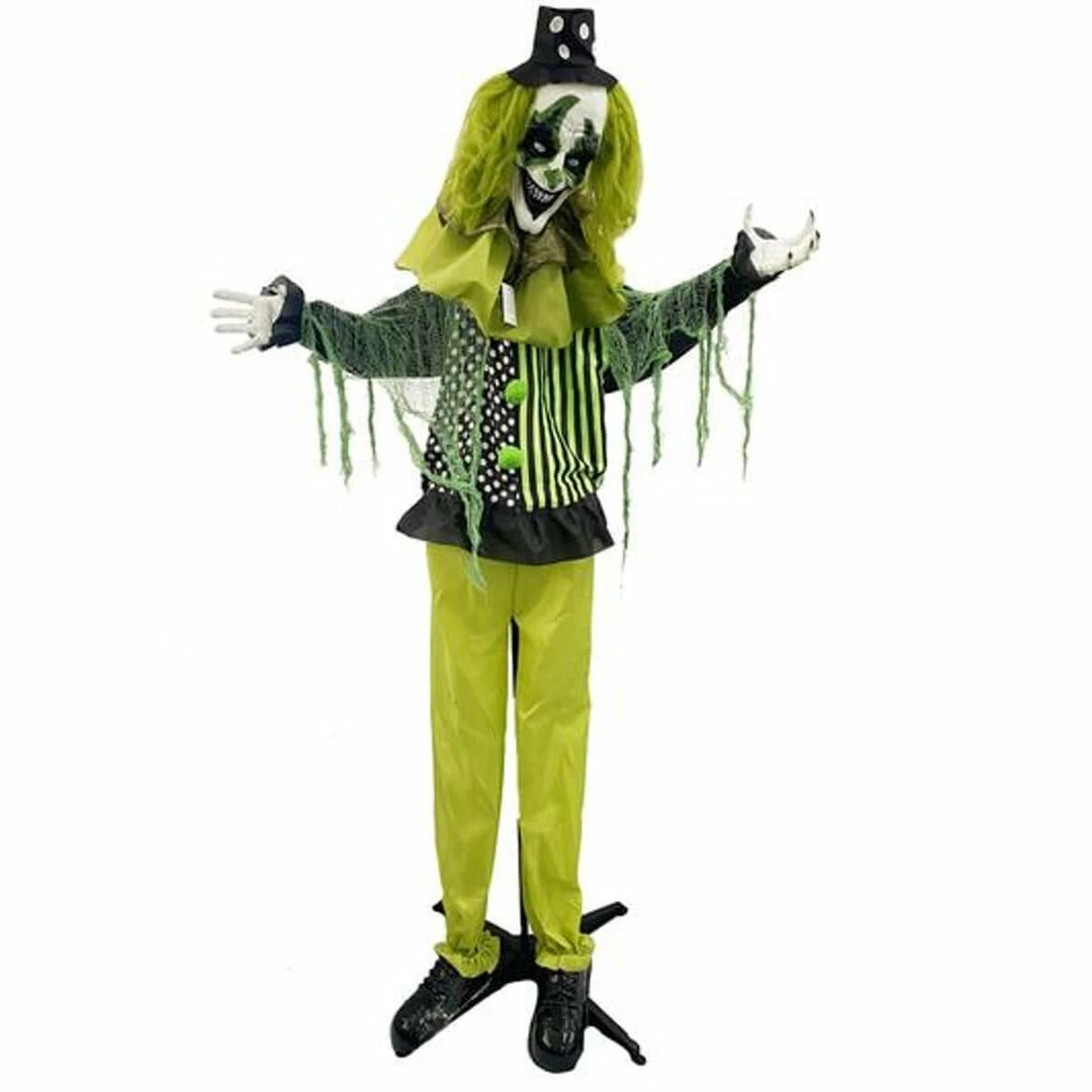 Jack In The Box Animated Green Clown 170cm Halloween Prop Props 3 Jack In The Box Animated Green Clown 170cm Halloween Prop Props