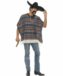 Smiffys Authentic Poncho Mensc