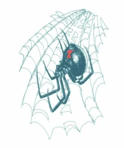 Carnival Products Tinsley Temporary Tattoo - Biker Widow Accessoriesc