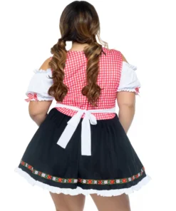 Tomfoolery Ladiesc Ladies Plus Oktoberfest Beer Garden Babe Costume By Leg Avenue