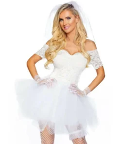 Tomfoolery Ladiesc Blushing Bride Costume - Leg Avenue