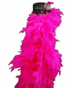 Swedia's 1920's Plush Feather Boa-Hot Pink
