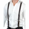 Tomfoolery Suspenders & Ties Braces Leather Look - Brown