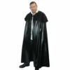 Swedia's Barbarian Men's Black Cape With Fur Collar