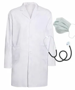 Swedia's Doctor Lab Coat, Mask And Stethoscope