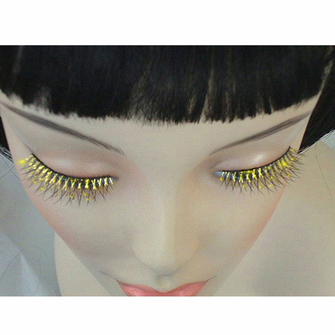 Carnival Products Accessoriesc Eyelashes - Black With Gold Tinsel 3 Carnival Products Accessoriesc Eyelashes - Black With Gold Tinsel