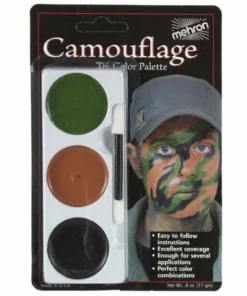 Tomfoolery Halloweenc Mehron Camouflage Tri-Color Palette