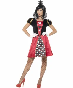 Smiffys Book Week Carded Queen Of Hearts Ladies Costume