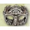 Tomfoolery Cicero Silver Masquerade Mask
