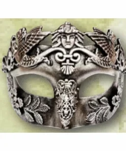Tomfoolery Cicero Silver Masquerade Mask