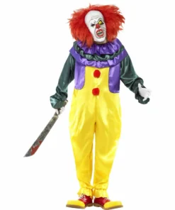 Smiffys Classic Horror Clown Costume - Mens