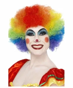 Smiffys Circus & Clowns Rainbow Crazy Clown Wig