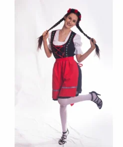 Tiger Leather Around The World Deluxe Dirndl - Renate