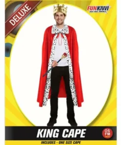 Allen Trading Kings Cape With Spotted Fur Trim